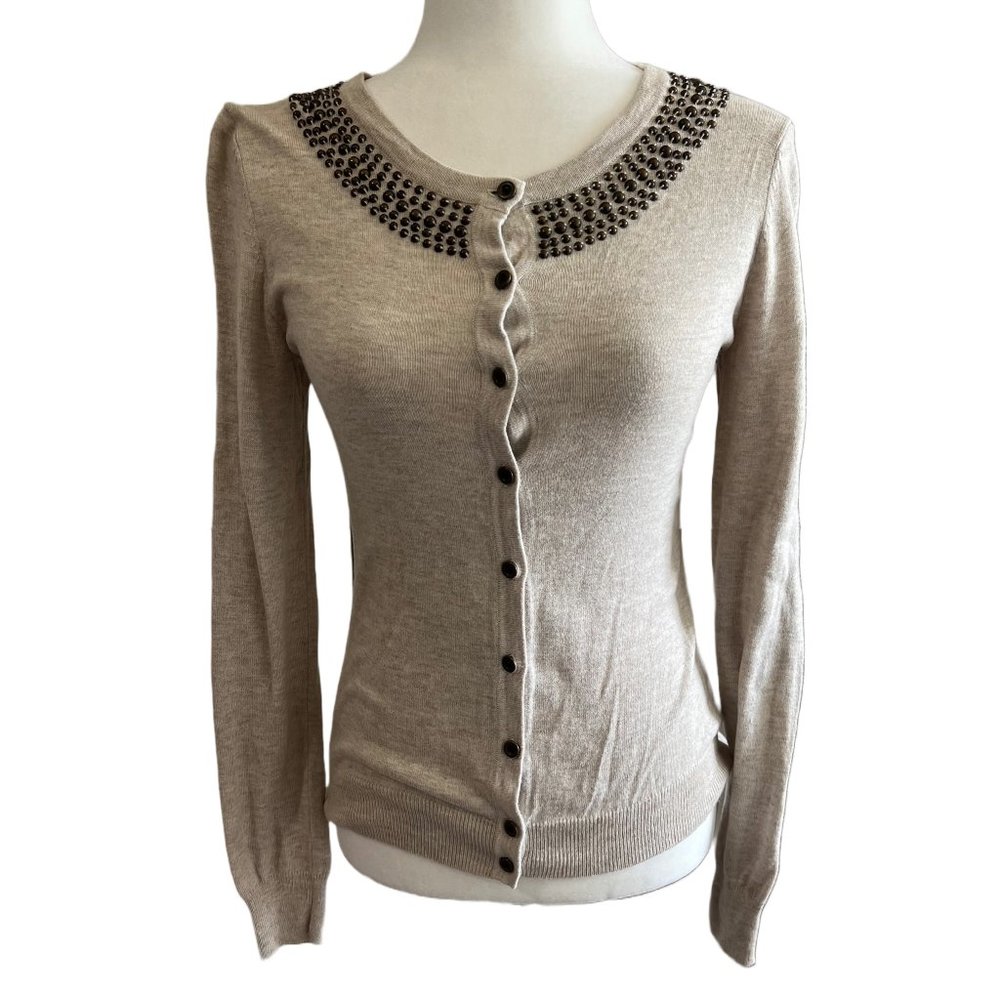 Merona Cardigan with Embellished Neckline - Picture 2 of 6